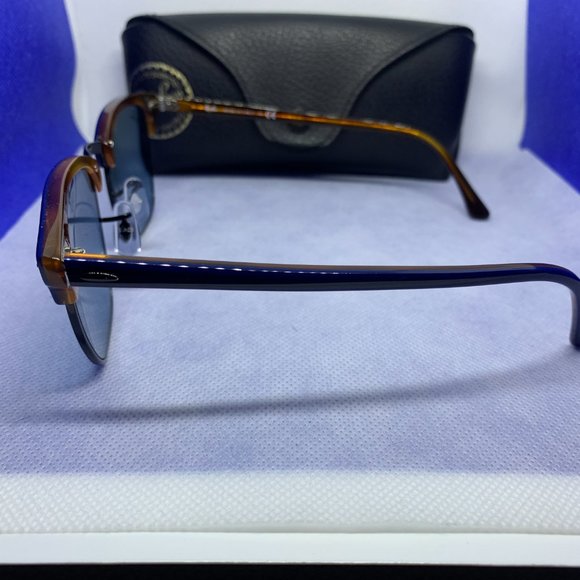 Ray Ban Sunglasses RB 1278T6 51 Blue,Tortoise | Blue/Pink Gradient Mirror - Picture 6 of 6